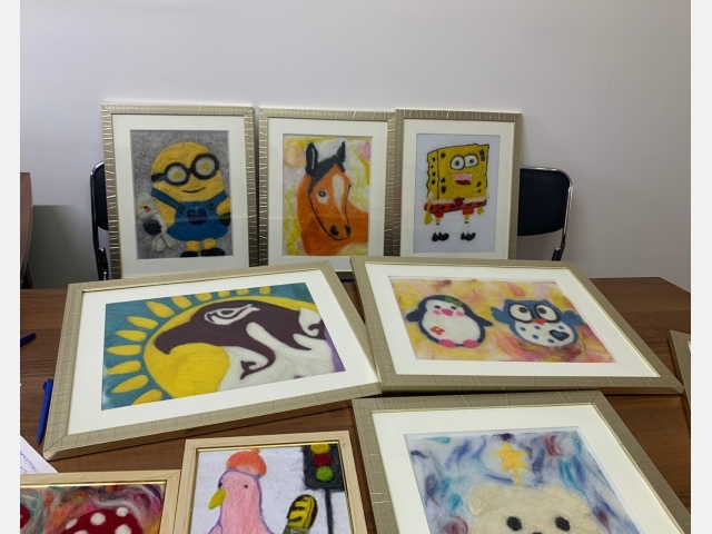 Настоящие шедевры из валеной шерсти, сделанные руками учащихся школы-лицея 