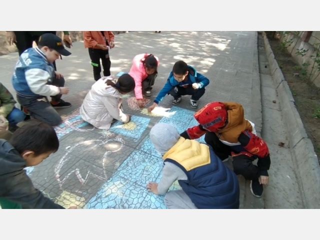 Конкурс детского рисунка на асфальте